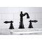 Fauceture FSC1970AKL Duchess Widespread Bathroom Faucet W/ Retail Pop-Up, Black FSC1970AKL - alternate 4